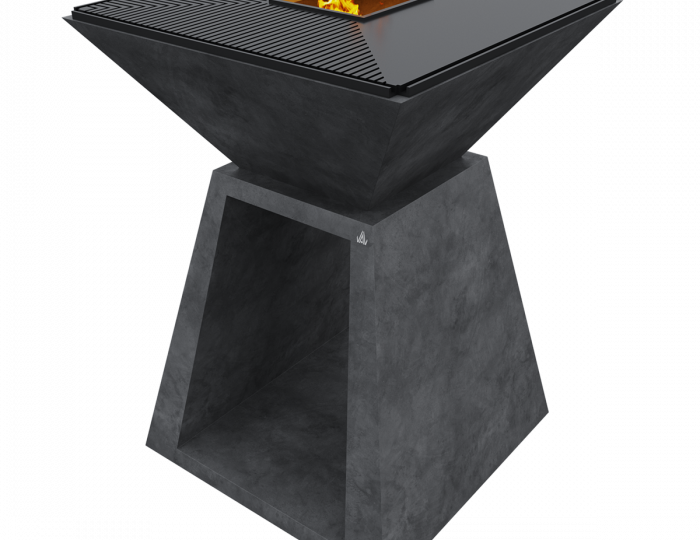 Гриль-барбекю черный - Изделия из бетона под ключ - «DeConcrete»