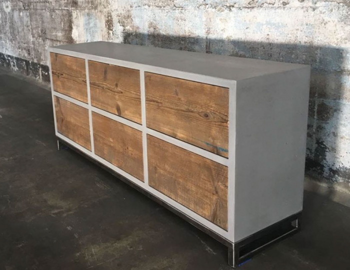 Стеллаж «Сенатор» - Изделия из бетона под ключ - «DeConcrete»