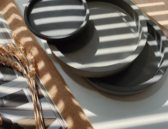 Тарелки подставки - Изделия из бетона под ключ - «DeConcrete»