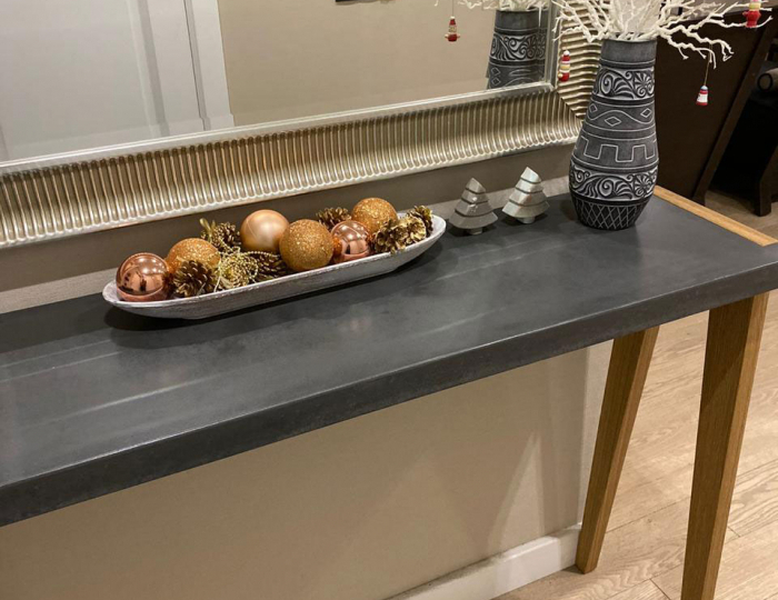 Консольный столик «Лайт-2» - Изделия из бетона под ключ - «DeConcrete»