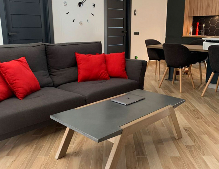 Журнальный столик «Creative» - Изделия из бетона под ключ - «DeConcrete»