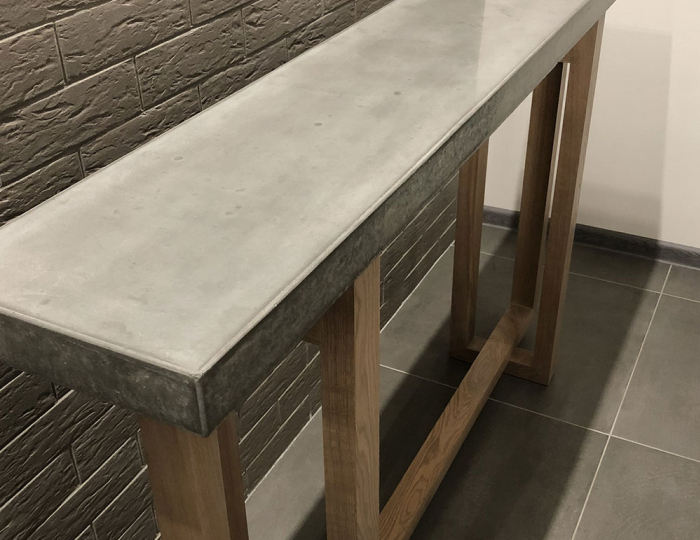 Консольный столик «Шорт» - Изделия из бетона под ключ - «DeConcrete»