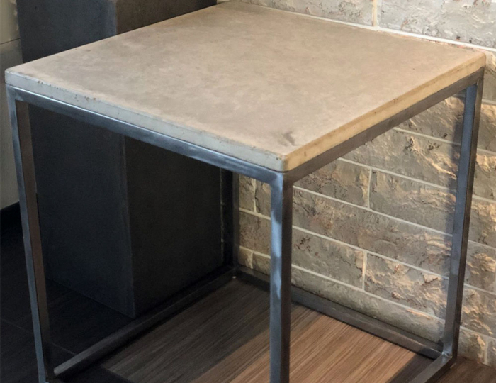 Журнальный столик «Кубик» - Изделия из бетона под ключ - «DeConcrete»