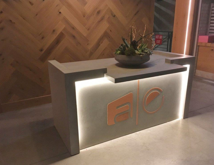 Ресепшен и барные стойки - Изделия из бетона под ключ - «DeConcrete»