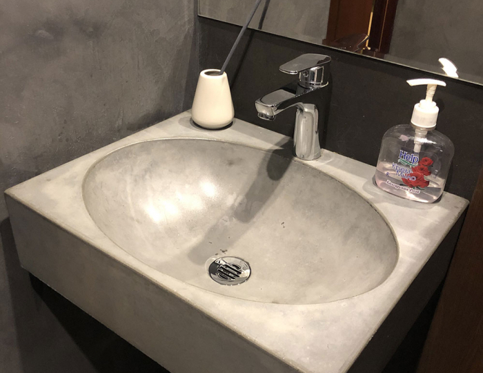 Раковина «Арт» бежевая - Изделия из бетона под ключ - «DeConcrete»